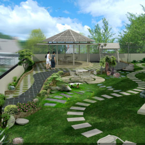 Mẫu sân vườn 003