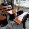 Bàn Ghế Đá Giả Gỗ